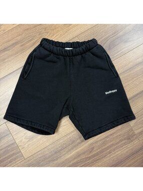 Madhappy Black Embroidered Logo Shorts Black Size XS Elastic Sweat